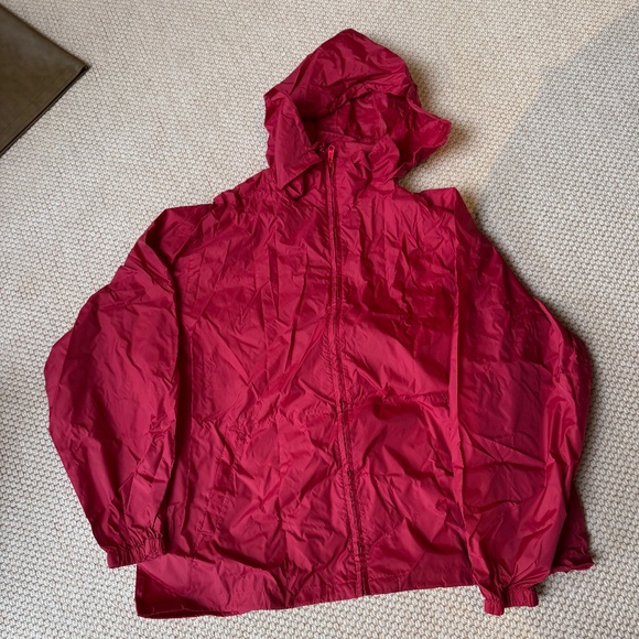 NWT!!! EDDIE BAUER EBTEK SAC JAC MENS LIGHTWEIGHT RED WINDBREAKER SIZE XXL TALL - Picture 1 of 7